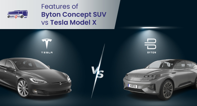 Features of Byton concept SUV vs Tesla Model X